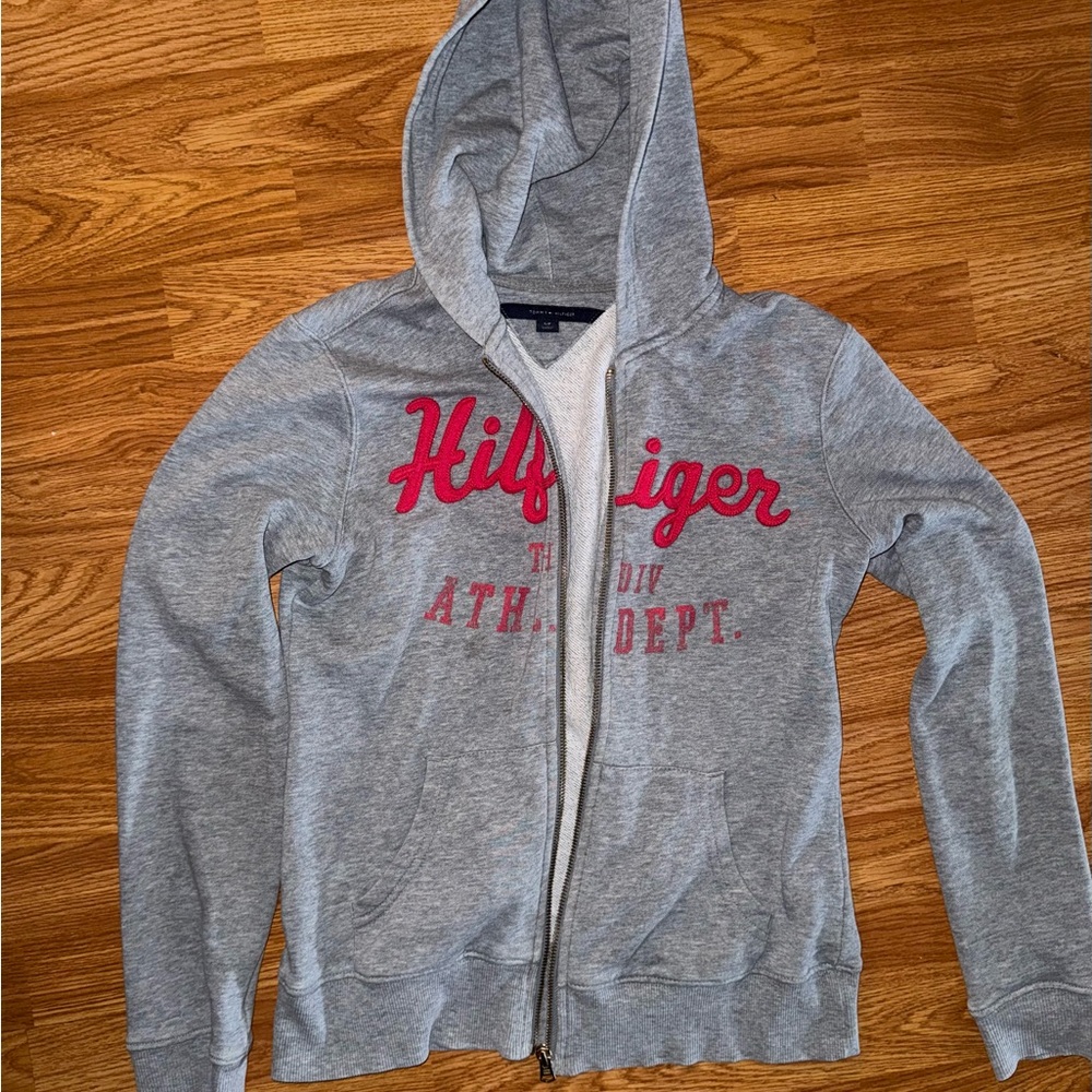 Y2K Vintage Tommy Hilfiger Gray Hoodie